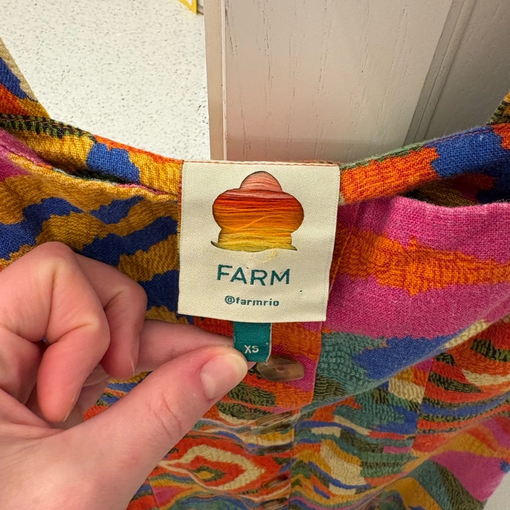 FARM Rio Multicolor Abstract Mini Dress - Picture 2 of 2